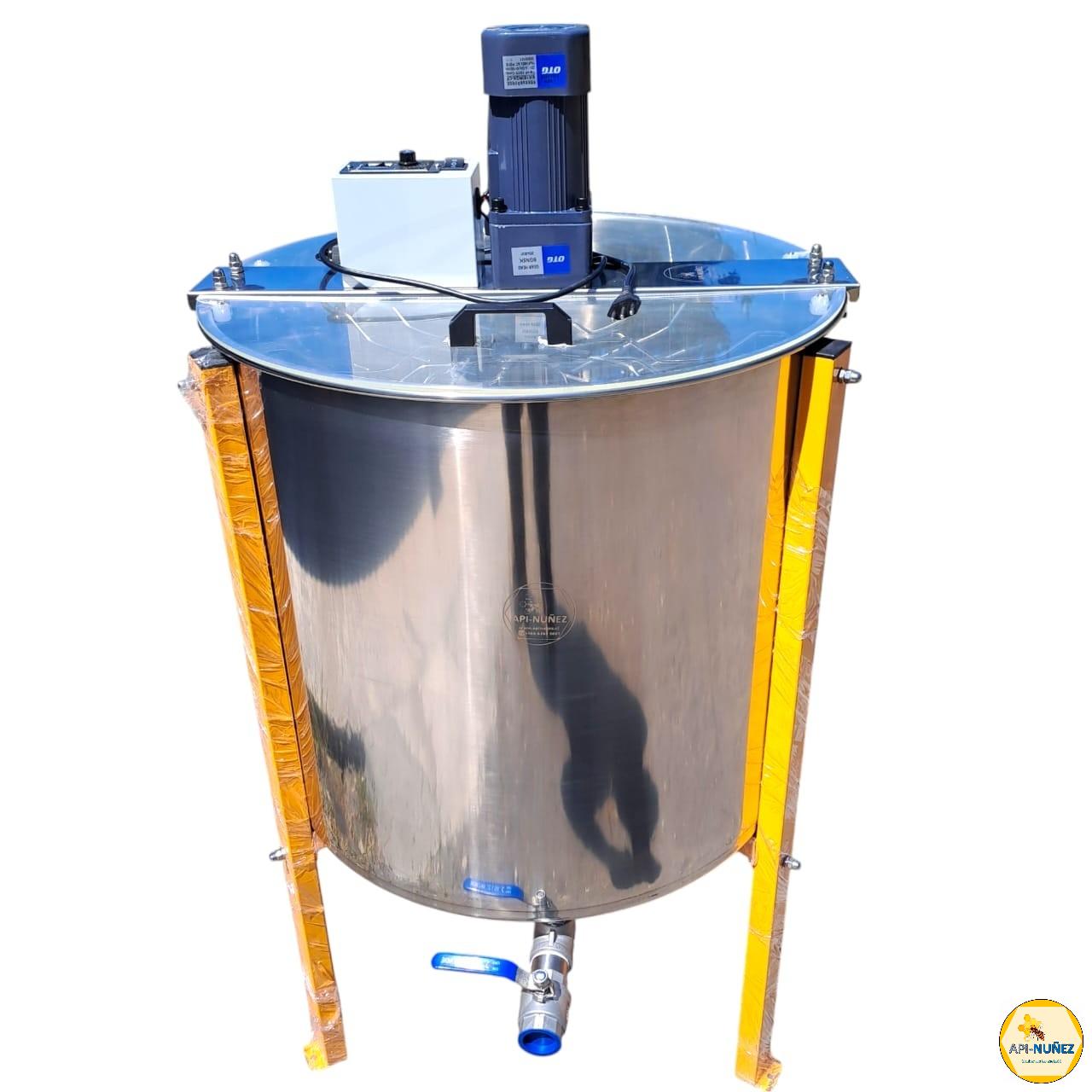 CENTRIFUGA MIEL ELÉCTRICA 8 MARCOS  AC INOX. (MOTOR VERTICAL)