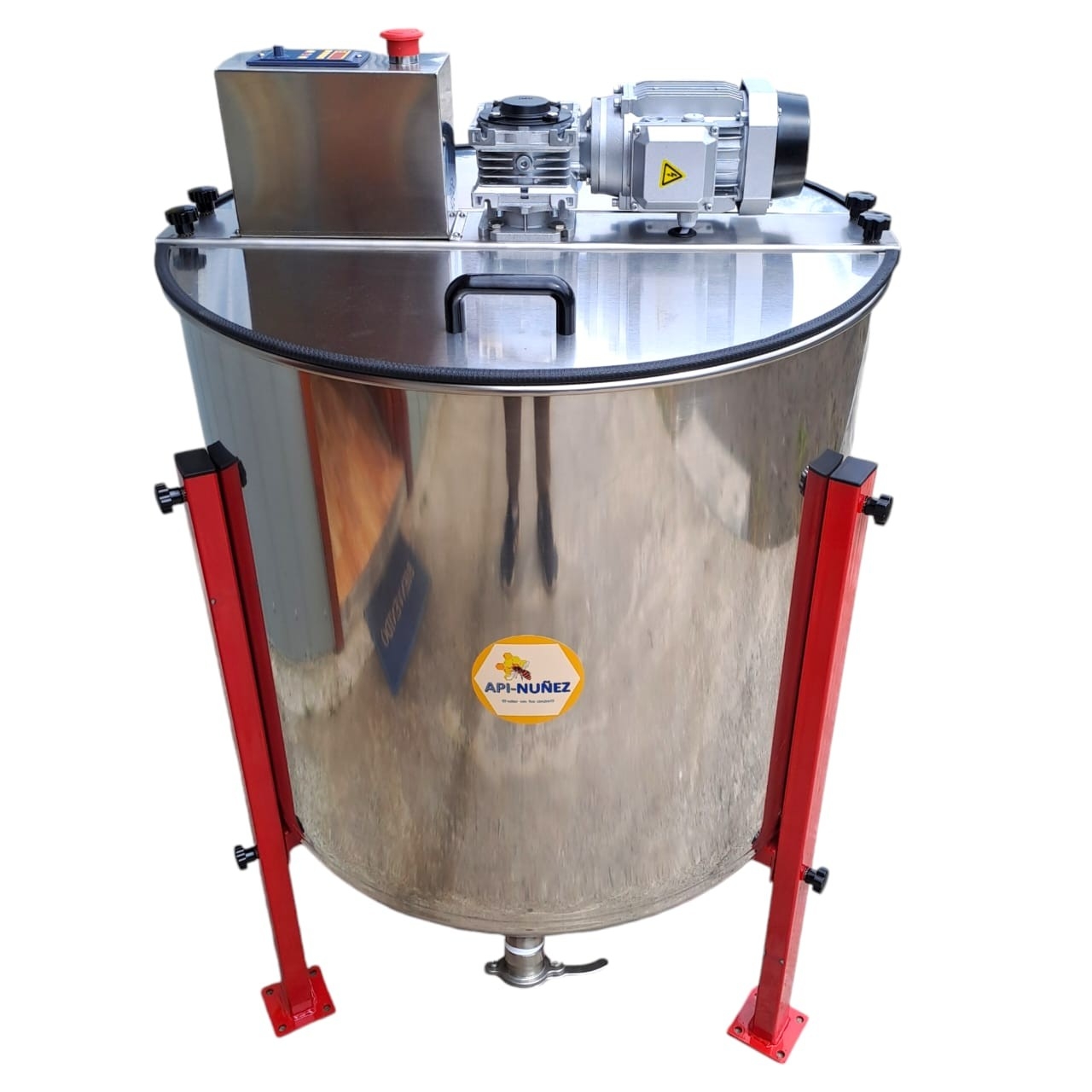 CENTRIFUGA MIEL ELÉCTRICA 6 MARCOS  AC INOX. (MOTOR HORIZONTAL)