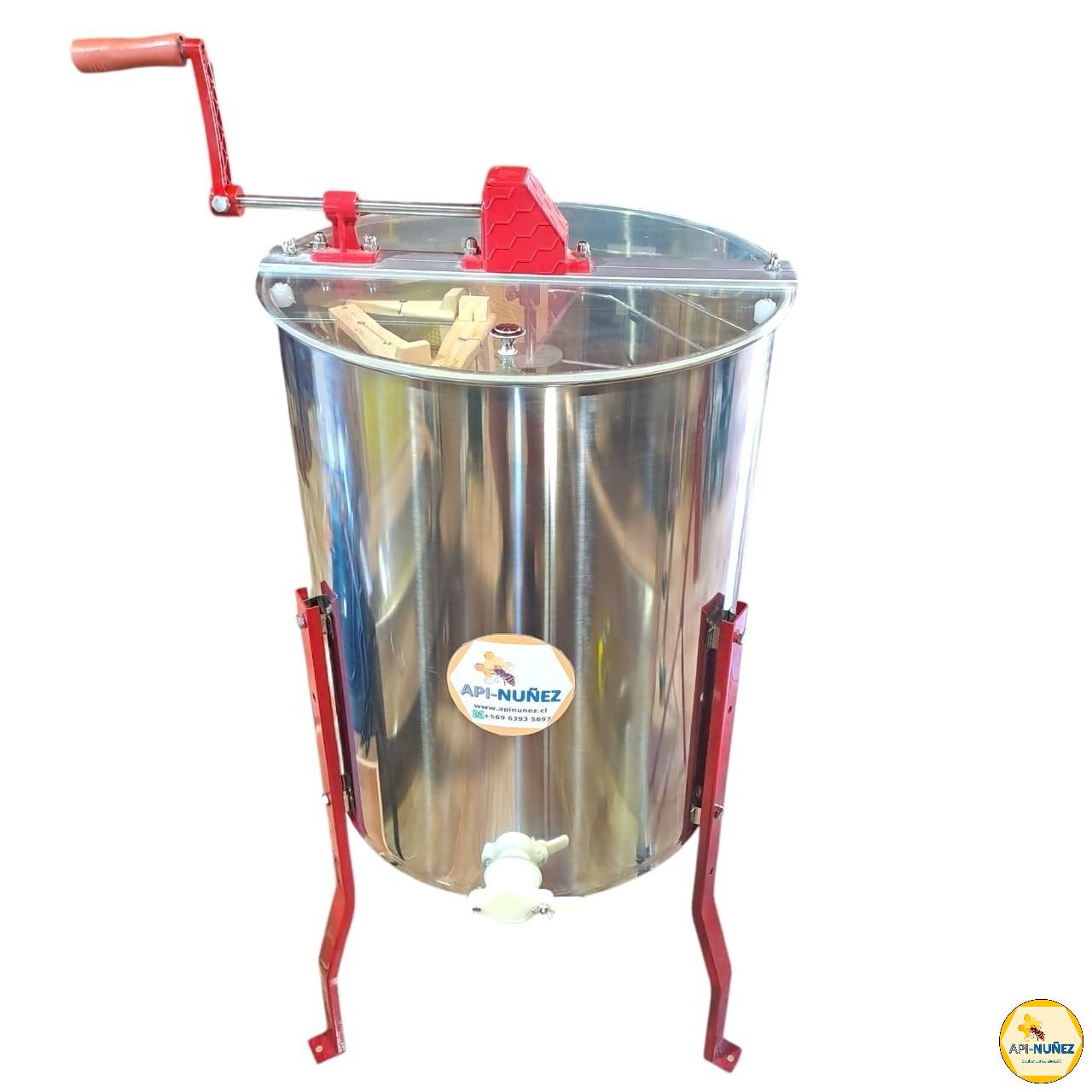 CENTRIFUGA MIEL MANUAL 4 MARCOS  AC INOX.