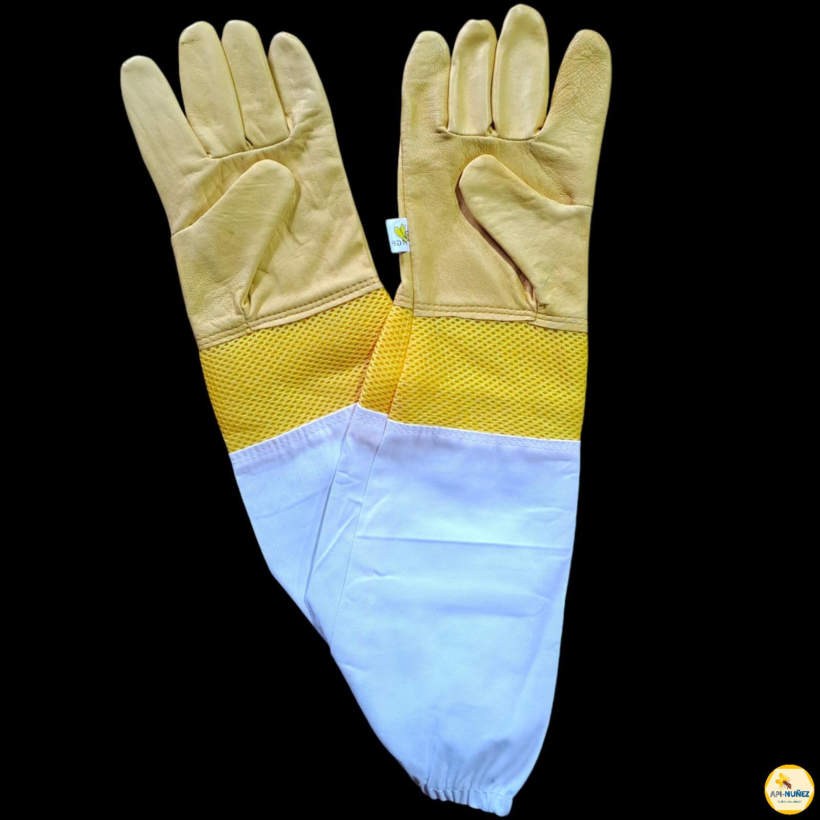 GUANTES DE APICULTOR(A) DE CUERO CON VENTILACIÓN