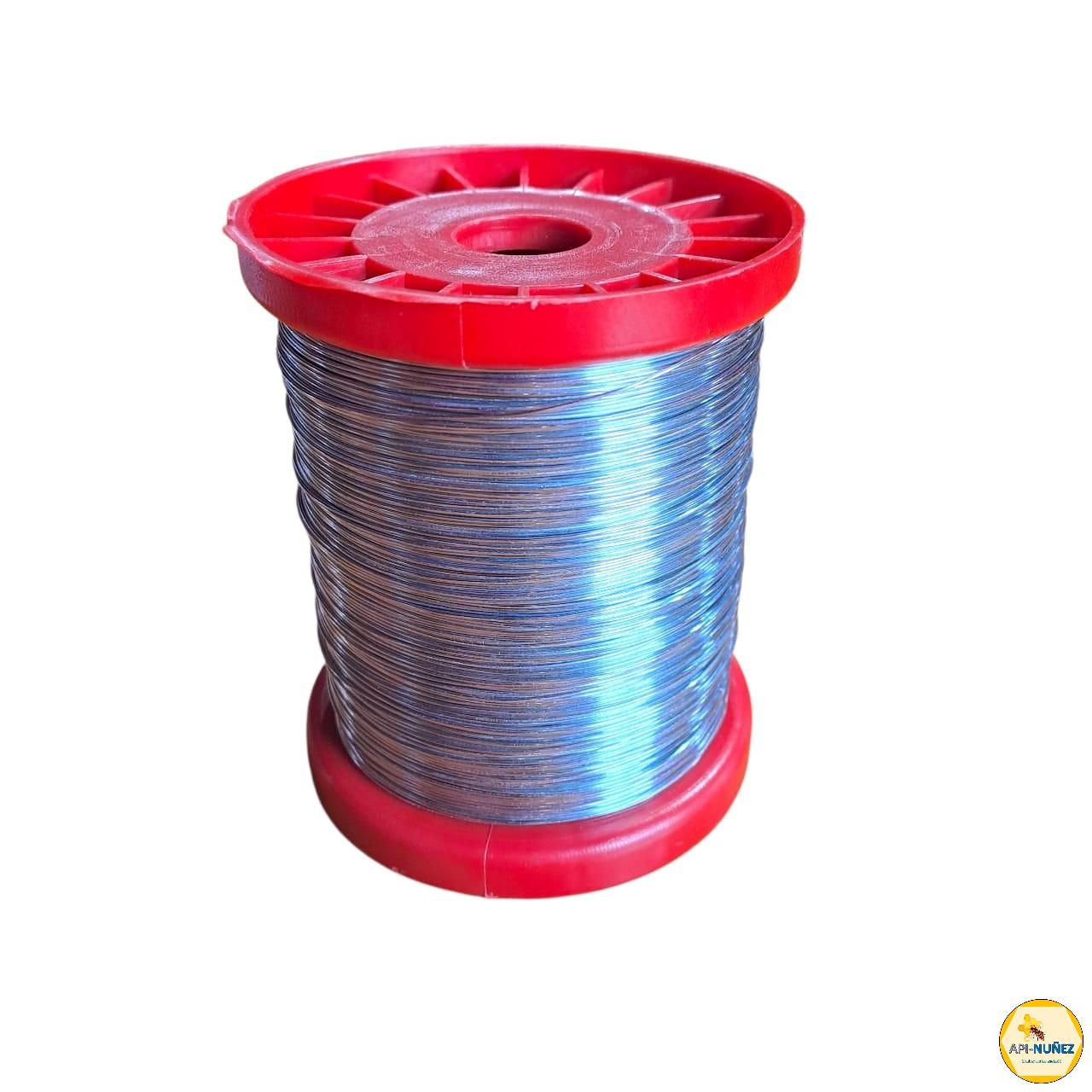 ROLLO DE ALAMBRE ACERO GALVANIZADO 1 KILO 0.55 MM