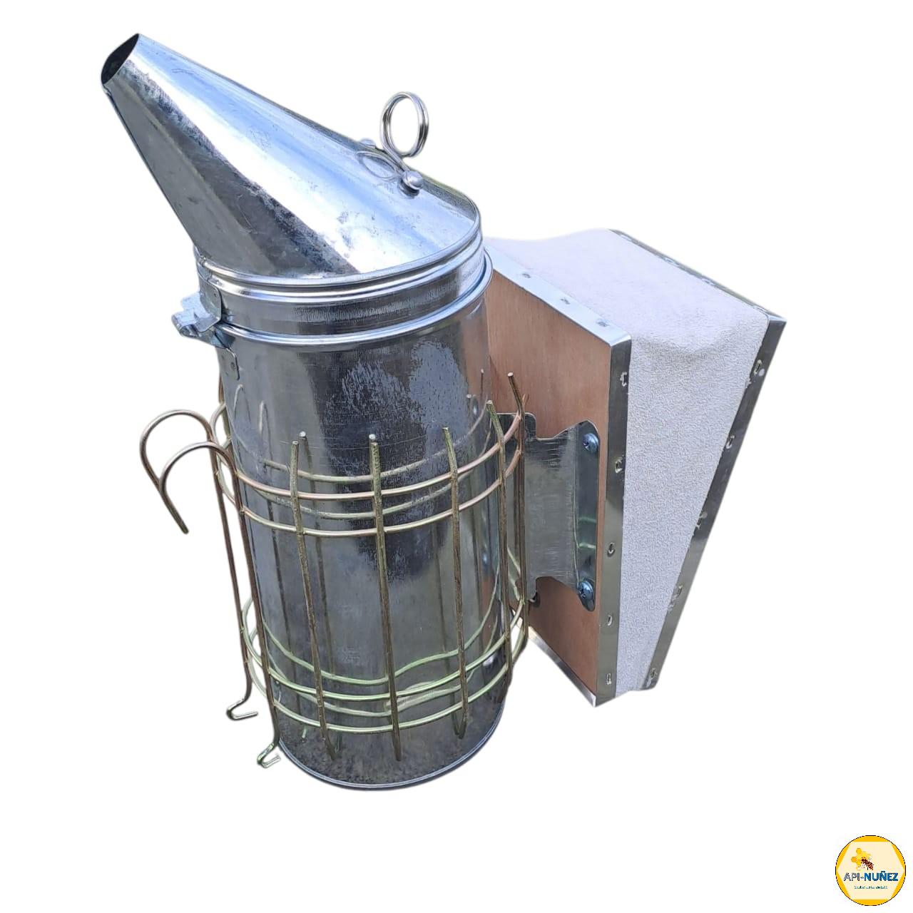 AHUMADOR APICOLA   GALVANIZADO CON FUELLE DE CUERO 31CM