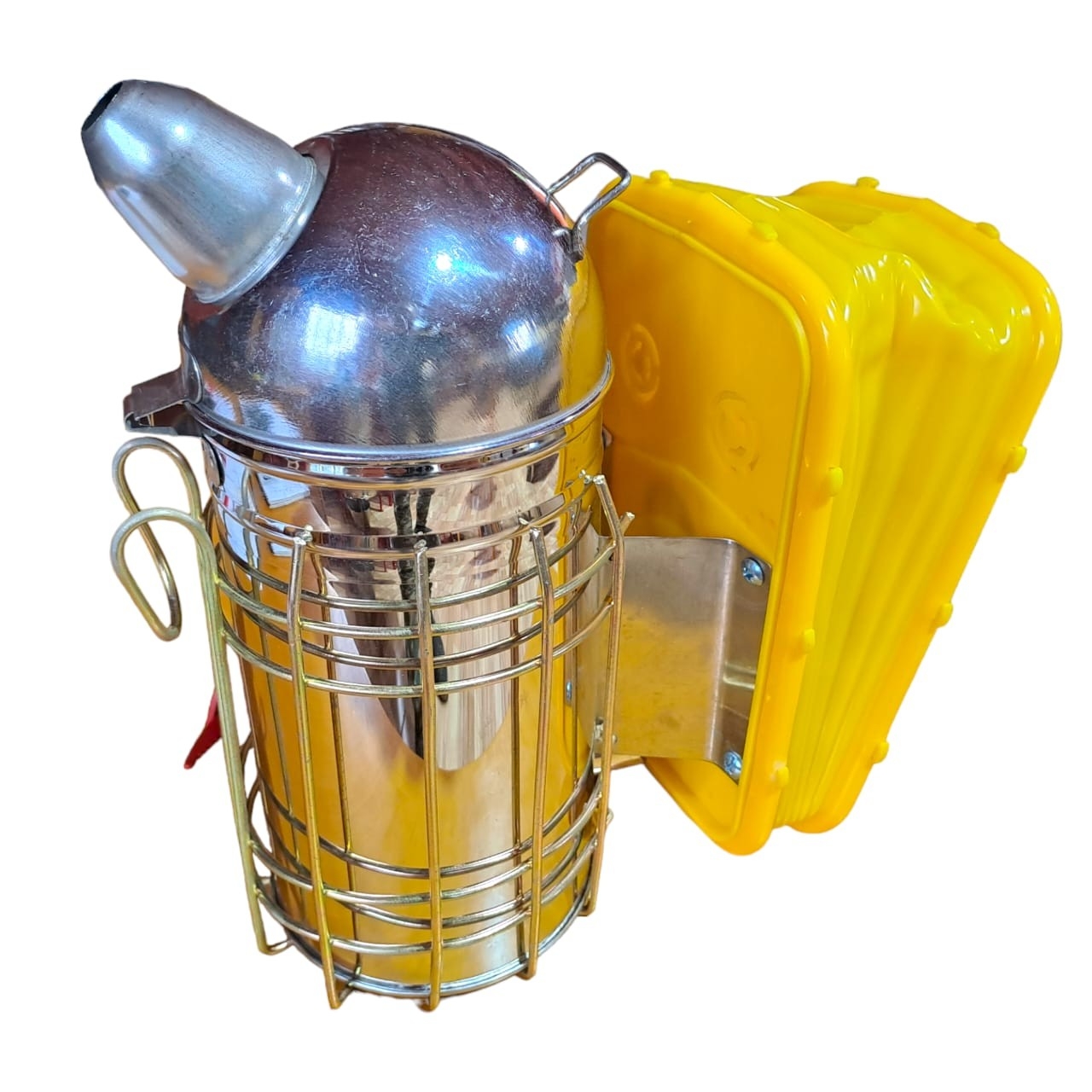 AHUMADOR APICOLA   AC.INOX.CON PROT.MODELO EUROPEO FUELLE SILICONA